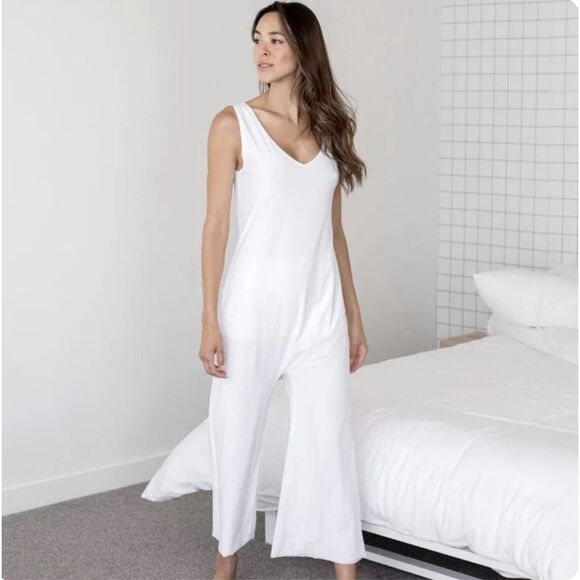 lunya Pants - Lunya Organic Pima Romper Black Size L